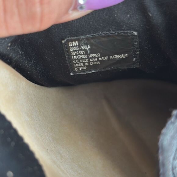 Bass Kyla Black Leather Fringe Kilted Clog Mules Sz 8 - Picture 6 of 7